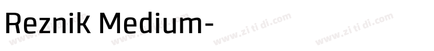 Reznik Medium字体转换